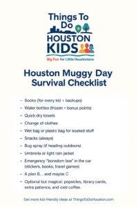 Muggy Day Survival Checklist for Houston Parents